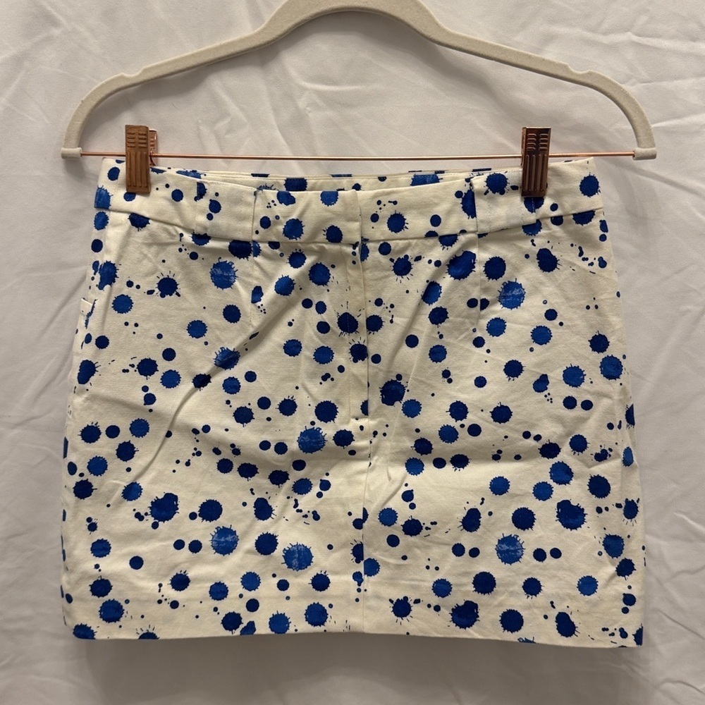 Kate Spade White and Blue Polka Dot Skirt - Picture 3 of 4